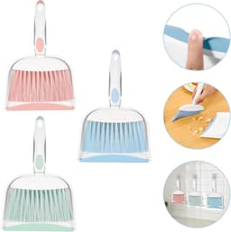 Mini bezem veger - Kruimelset - Snel opruimen - Zachte borstelharen - Compact formaat - Groen — thumbnail 3