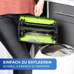Tapijtveger - Vloerreiniger Kruimeldief - Vloeren Reinigen - Stroomloze Werking - 28 x 105 x 19 cm - Groen — thumbnail 2