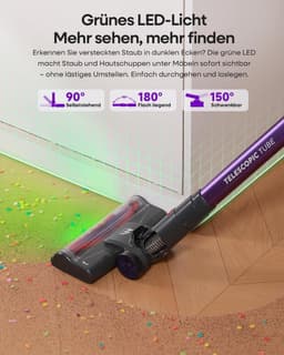 Draadloze Stofzuiger - Steelstofzuiger Kruimeldief - Snel Huis Schoonmaken - Krachtige Zuigkracht - 40 x 30 x 10 cm - Zwart — thumbnail 2