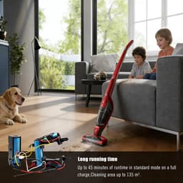 Reserve Batterij - Stofzuiger Accu - Huishoudelijk Gebruik - Lithium-ion Technologie - 3500 mAh - Zwart — thumbnail 2