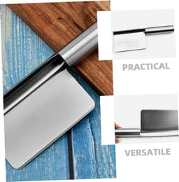Keuken Kruimelveger - Broodschraper Tafelreiniger - Tafel Schoonmaken - Roestvrij Staal - 3 stuks - Zilver — thumbnail 5
