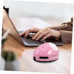 Mini Bureau Stofzuiger - Handheld Tafelstofzuiger - Bureau Schoonmaken - Stil Ontwerp - 11 x 11 x 11 cm - Roze — thumbnail 3