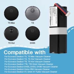 SolidKeus - 5200mAh Batterij voor Ecovacs Deebot Stofzuiger — thumbnail 2