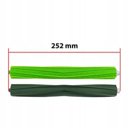 Rosfix Hoofdborstel Vervanging - Klitvrije Rubberen Waalkoppen - 252 mm - 2 Stuks - Geschikt voor iRobot Roomba — thumbnail 5