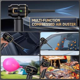 Handstofzuiger - Zwart - Draadloos - Oplaadbaar en Lichtgewicht - Voor Auto en Thuis — thumbnail 4