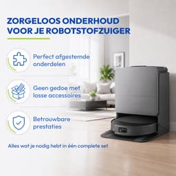 24-delige Accessoires Set Geschikt voor Roborock Saros 10R / Qrevo Curv 2 Pro / Qrevo CurvX Robotstofzuiger - Complete Onderhoudsset met Hoofdborstels, Zijborstels, Dweilpads, Stofzakken & HEPA Filters - Onderdelen — thumbnail 5