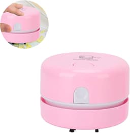 Desktop Stofzuiger - Mini Tafelreiniger - Bureau Opruimen - Krachtige Hoge Snelheid - Compact Formaat - Roze — thumbnail 3