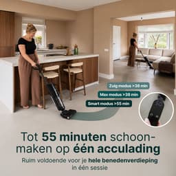 Vivid Green Vloerreiniger 2-in-1 - Nat- en Droog Steelstofzuiger - Met Dweilfunctie - Elektrische Dweil - Zelfreinigend — thumbnail 2