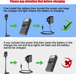 Stofzuiger Accu - Reservebatterij Vervangend - Schoonmaken Huis - Hoge Capaciteit - 3500 mAh - Grijs — thumbnail 5