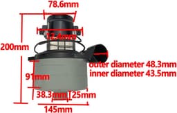 Stofzuiger Motor - Zaagmotor Vloermachine - Schoonmaken en Absorberen - Niet Makkelijk Breken - 100 Gram - Universeel — thumbnail 3