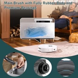 PromoHome Reserveonderdelen voor Dreame L10s Ultra Gen 2/L40 Ultra AE/Mova E30 Ultra - 1 Hoofdborstel Rubber, 6 Zakken, 4 HEPA-Filters, 6 Doeken, 6 Zijborstels — thumbnail 5