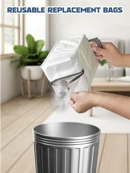PromoHome Herbruikbare stofzuigerzakken voor Dreame L40s Pro Ultra/L40 Ultra/X50 Ultra/L10s Ultra Gen2/L10s Pro Ultra - 3 stuks - Ritssluiting - 3.2L — thumbnail 3