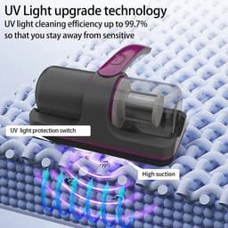 Matras Stofzuiger - Handstofzuigers - Bedstofzuiger - Handstofzuiger - Matras Reiniger - UV-Licht - Mijtenzuiger — thumbnail 4