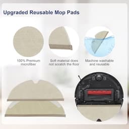 Accessoireset geschikt voor Roborock Q8 Max/ Q8 Max+/ Q5 Pro/ Q5 Pro+ robotstofzuiger, vervangende onderdelen dubbele hoofdborstel, zijborstel, wasbaar filter, stofzuigerzakken, dweilpad — thumbnail 4