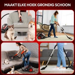AG3000 - Stofzuiger zonder Zak - 900 Watt - Zuigkrachtregeling- Sterke zuigkracht - Stofzuigers- Compact en licht - makkelijk in gebruik — thumbnail 5