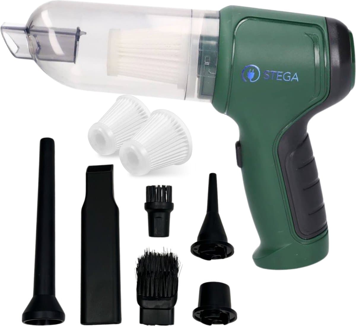 STEGA® Handstofzuiger Draadloos - Kruimeldief Snoerloos - Wasbaar EPA-filter - Met Opzetstukken — afbeelding 1