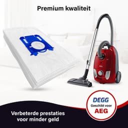 DEGG® - 30x Stofzuigerzakken geschikt voor AEG S-BAG GR201, GR201s, GR201sm, VX6 X force, VX7 - Classic long performance stofzuigerzakken geschikt voor AEG, Philips, Electrolux - 30 STUK(S) — thumbnail 4