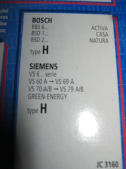 JUMBO CLEAN stofzuigerzakken geschikt voor Bosch Siemens type H JC3160 5 stuks micro — thumbnail 3
