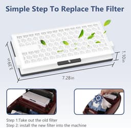 4-piece HEPA replacement filter Geschikt Voor Miele AirClean SF-HA 50 filter-Belle's product — thumbnail 2