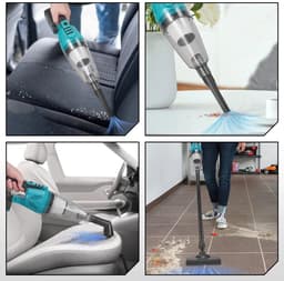 Lunekiss 1500W 4‑in‑1 Draadloze Stofzuiger – 12KPA – 650ml – Compatibel met Makita‑Accupin – Inclusief 2 Batterijen — thumbnail 5