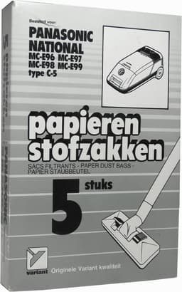 VARIANT stofzuigerzakken geschikt voor Panasonic type C-5 - series MC-E 96-97-98-99 - 5 stuks — thumbnail 2
