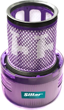 Sillar Stofzuigerfilter – wasbaar - vervangingsfilter geschikt voor Dyson V12 Detect Slim Absolute Total Clean – 2 stuks – vervangt 971517-01 — thumbnail 3