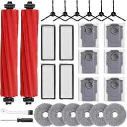 26-Stuks Accessoires Set Geschikt voor Roborock QV 35A / QV 35S - Inclusief 2 Hoofdborstels - 6 Stofzakken - 6 Dweilpads - 4 HEPA-Filters - 6 Zijborstels - Complete Onderhoudskit - Robotstofzuiger Reserveonderdelen — thumbnail 1