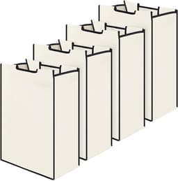 Wasmand Zakken - Opbergzakken - Sorteren Wasgoed - Verwijderbaar - 37.5cm x 22cm - Beige — thumbnail 2