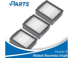 iRobot Roomba i7158 Filters (3 Stuks, Plus.Parts® alternatief voor 4624876)