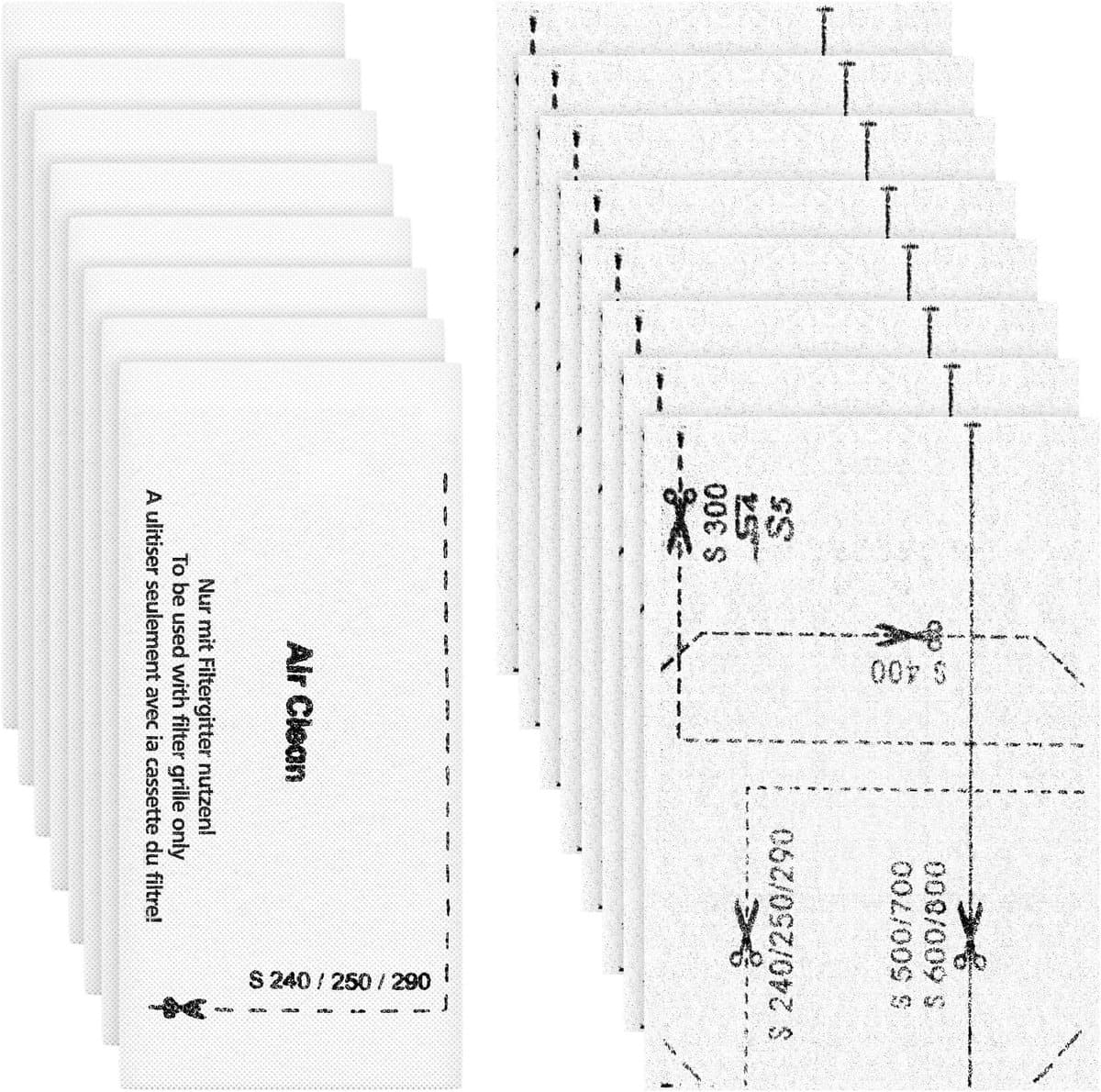 16 filters voor Miele stofzuiger [Compact C1 & C2, Complete C2 & C3, S8340] 8 motorbeschermingsfilters en 8 uitlaatluchtfilters, vervangingsfilters compatibel met Miele stofzuigers S4000, S5000, S6000 — afbeelding 1