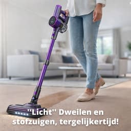 FlinQ Vacuum Cleaner V8 - Steelstofzuigers met Dweilfunctie - Steelstofzuiger Draadloos - Stofzuiger zonder Zak - Met Duurzame Accu - Snoerloos en geschikt als Kruimeldief — thumbnail 2