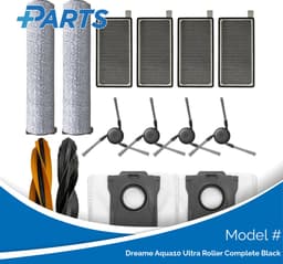 Dreame Aqua10 Ultra Roller Complete Black Onderhoudsset (Plus.Parts® alternatief voor RAK67 / RAK70) — thumbnail 1