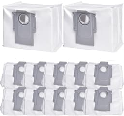 12x Stofzuigerzakken - Geschikt voor Roborock Q5+ en Q5 Pro+, Q7+ en Q7 Max+, S7 MaxV Ultra, S7 Pro Ultra, Q8+ Max, S8+ en S8 Pro Ultra stofzakken - Robotstofzuiger Accessoires — thumbnail 1