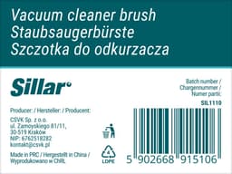 Sillar, borstel voor stofzuiger, met wieltjes, met beweegbare bevestiging, nylon borstelharen, vervangingsonderdeel, geschikt voor DYSON DC19T2, DC23, DC23T2, DC29, DC32 — thumbnail 4