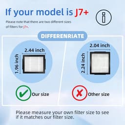 12 stuks Roomba I7-filters-HEPA-filters voor Irobot Roomba I3/I4/I6/I7/I8/E5/E6/E7/J7-hoogwaardige vervangende onderdelen voor robotstofzuigers — thumbnail 4
