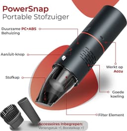 Caliber Kruimeldief - Hand Stofzuiger Draadloos - 19kPa zuigkracht - RVS en Hepa Filter - 15.000 mAh Accu meegeleverd (CPS-VC-P) — thumbnail 3
