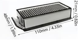 2 x HEPA-LUCHTFILTER - WASBAAR - compatibel met Dreame X50 / Ultra - Dreame L50 Pro / Ultra - Mova V50 Ultra - twee filters — thumbnail 5