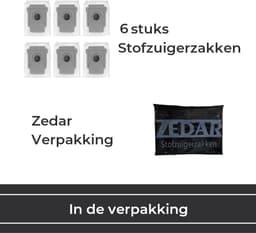 Stofzuigerzakken geschikt voor iRobot Roomba i3+ i6+ i7+ S9+ J9+ j7+ Robotstofzuiger - 6 stuks - van Zedar — thumbnail 2