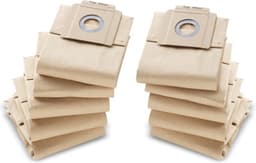 10 Papieren Stofzuigerzakken - papieren filterzakken voor Kärcher Professional T7/1 (eco!efficiency), T9/1 (BP), T10/1, T10/1 (Adv / Eco!efficiency) - 6.904-333.0 — thumbnail 1