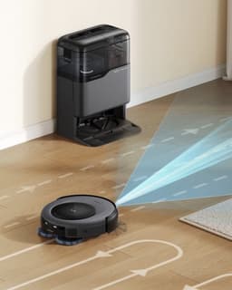 eufy Clean Omni C20 Robotstofzuiger met reinigingsstation en Vervangingssets - Robot Vacuum - 7.000 Pa Zuigkracht, Ronddraaiende Dweilpads, Met Objectdetectie, 8,5 cm Ultraplat Design, Zwart — thumbnail 3