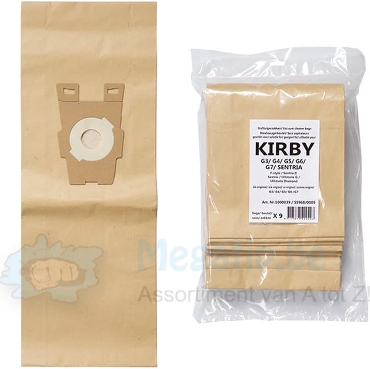 Stofzuigerzakken- Geschikt voor Kirby  - 9 stuks — afbeelding 1