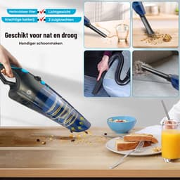 Innovixpro® Kruimeldief – Nat&Droog – Handstofzuiger – 17000Pa ! – ExtremeZuigkracht – Incl 4 Hepa filter's – Kruimeldief snoerloos – Kruimelzuiger – Jouw ultieme schoonmaakpartner – Kruimelzuiger-Autostofzuiger-Nat&droog-InclusiefReistas — thumbnail 3