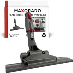 Maxorado Stofzuigermond geschikt voor Dyson V10 / V12 Slim – Platte Parketborstel voor Houten Vloeren, Laminaat & Tegels – Flexibel & Wendbaar – 28 cm Breed – Met Zijzuigopeningen & Wielen — thumbnail 2