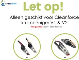 Cleanforce HEPA filter voor Kruimelzuiger - Set van 2 Stuks - Wasbare HEPA filter — thumbnail 2