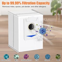 15 stuks vervangende accessoires set geschikt voor Ecovacs Deebot X2 / X2 Omni / X2 Pro / DEX86 stofzuiger reserveonderdelen, 1 hoofdborstel, 4 zijborstels, 2 hepa-filters, 4 stofzakken, 4 dweildoeken — thumbnail 2