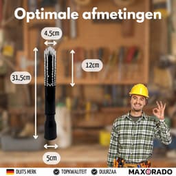 Maxorado XL meubelborstel voor stofzuiger met 45mm NW aansluiting – Ideaal voor meubels, auto-interieur en werkplaats - Universeel — thumbnail 5