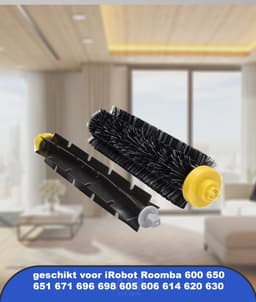 Accessoires geschikt voor iRobot Roomba 600 650 651 671 696 698 605 606 614 620 630 serie: 2 sets rollerborstels als reserveonderdelen — thumbnail 5