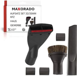 Maxorado stofborstel Set 6-delig - stofzuiger mondstuken UNIVERSEEL voor 32/35mm - geschikt voor Bosch, Siemens, Philips, Panasonic, Miele, Numatic, Electrolux, Nilfisk, AEG, BSH, Samsung, Kärcher, Privileg, FAM en meer - Zuigmond — thumbnail 4