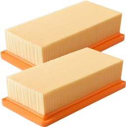 2x Vlakfilter geschikt voor Karcher AD2, AD3, AD4, AD3000, AD3200, 6.415-953.0 Aszuiger KFI 7420 Filter HEPA — thumbnail 1