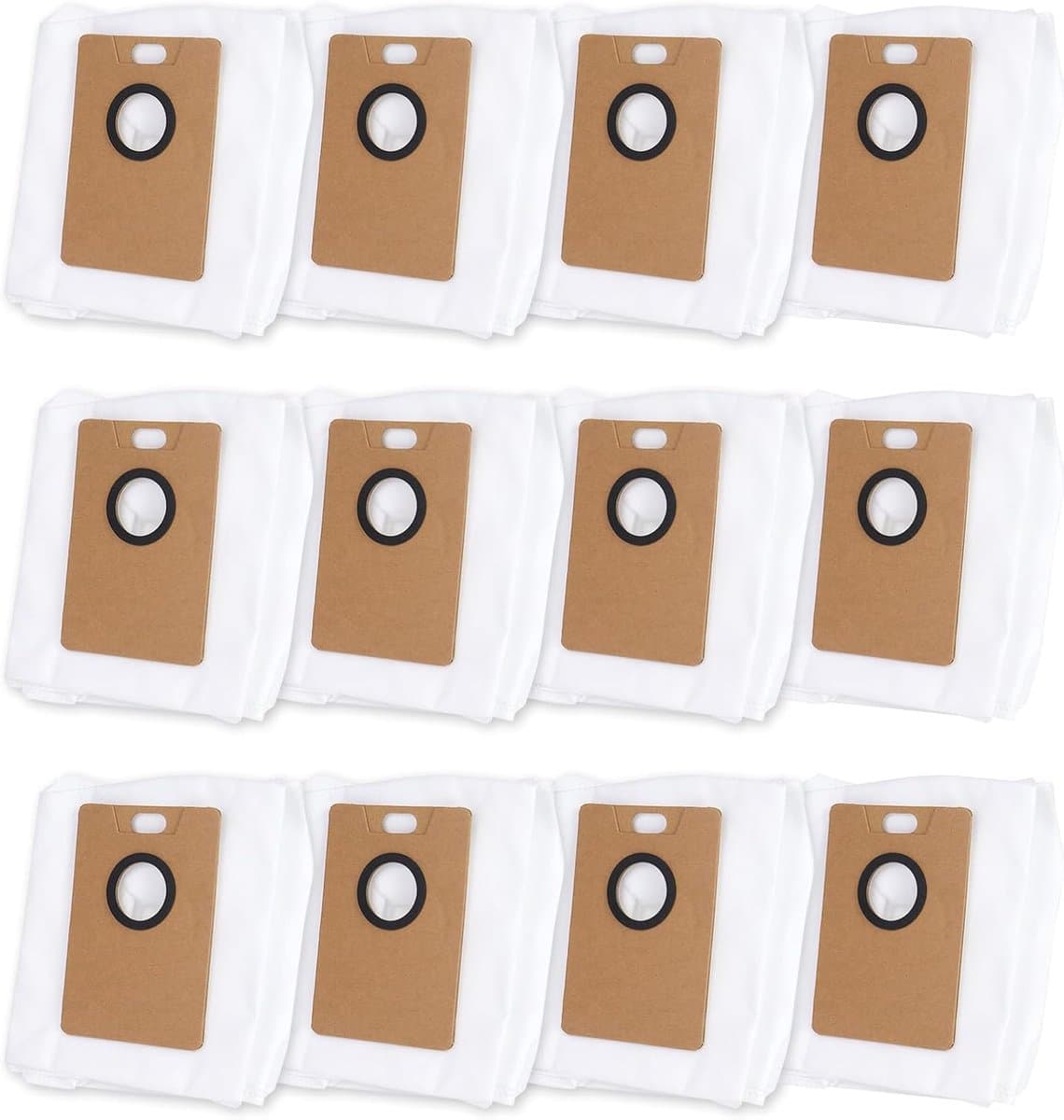 Dailygoods- Stofzuigerzakken 12 Stuks - RVA202 - Grote Capaciteit 3,5 L - Compatibel met Tapo RV30 Max Plus/RV20 Max Plus - Perfecte Pasvorm - Goed Afdichtingsontwerp - Stofzak — afbeelding 1